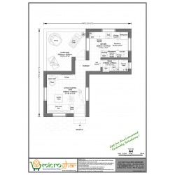 COURTYARD HOUSE- GROUND STOREY1 RK TENEMENT WITH CY/V- 1Ai - 3 x 3.6