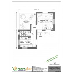 COURTYARD HOUSE- GROUND STOREY1 RK TENEMENT WITH CY/V- 1Bi - 3 x 3.6