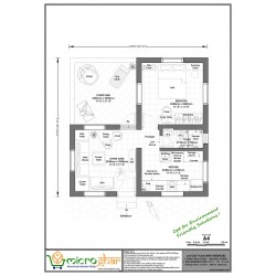 COURTYARD HOUSE- GROUND STOREY1 BHK TENEMENT WITH CY/V- 1Yi - 4 x 3.6