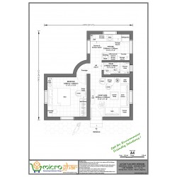 INDIVIDUAL HOUSE - GROUND STOREY 1 BHK TENEMENT - 1Ii - 3 x 3.6